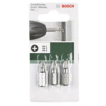 Bosch Set da tre bit 25mm,...