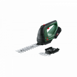 Bosch AdvancedShear 18V-10 - Forbici per Erba e Rifilasiepi 18V,2,0Ah,Lunghezza Lama 10cm, Fino a 100 Min, con Batt.