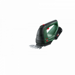 Bosch AdvancedShear 18V-10 - Forbici per Erba e Rifilasiepi 18V,2,0Ah,Lunghezza Lama 10cm, Fino a 100 Min, con Batt.