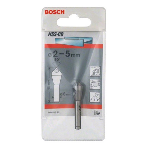 Bosch Svasatore con foro traservsale 2-5mm