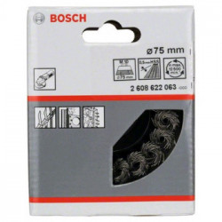 Bosch spazzola a tazza 75mm, filo 0,5mm per smerigliatrici angolari