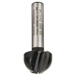 Bosch fresa a raggio concavo HM 20x13x8mm