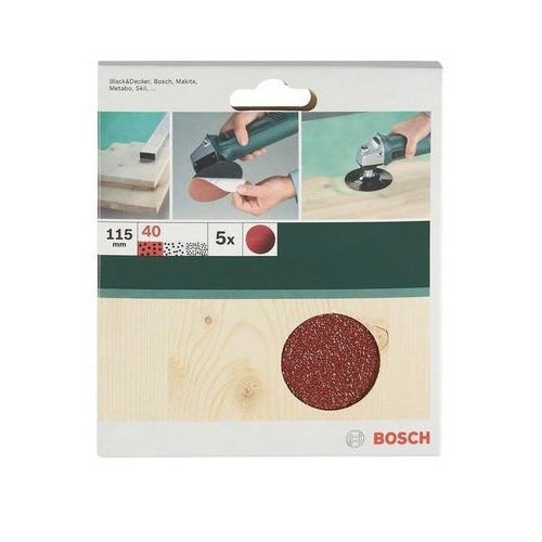 Bosch 5 Fogli abrasivi in carta per platorello...