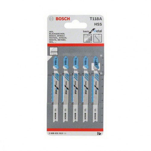 Bosch 5 lame per metallo per seghetto...