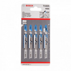 Bosch 5 lame per metallo per seghetto alternativo T 118 A