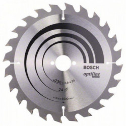 Bosch Lama per sega circolare Optiline Wood 230 x 30 x 2,8 mm, 24