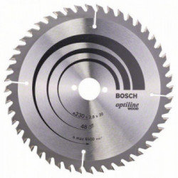 Bosch Lama per sega circolare Optiline Wood 230 x 30 x 2,8 mm, 48