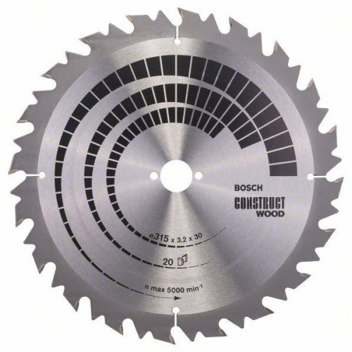 Bosch Lama per sega circolare Construct Wood...