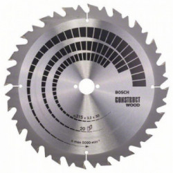 Bosch Lama per sega circolare Construct Wood 315 x 30 x 3,2 mm, 20