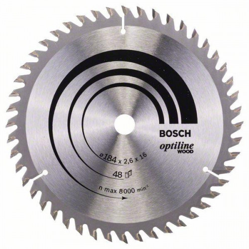 Bosch Lama per sega circolare Optiline Wood 184...