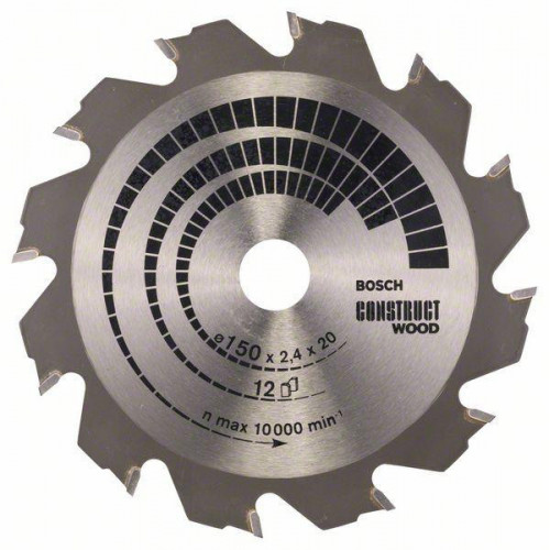 Bosch Lama per sega circolare Construct Wood...