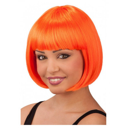 Parrucca Lovely arancione fluo in busta