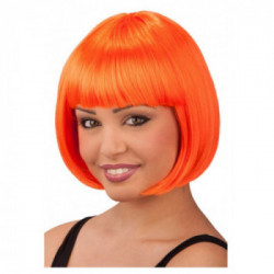 Parrucca Lovely arancione fluo in busta
