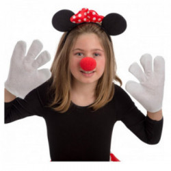 Set topolina (cerchietto, guanti e naso) in busta c/cav.