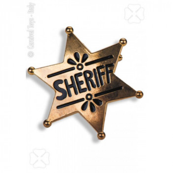 Stella sceriffo oro in...