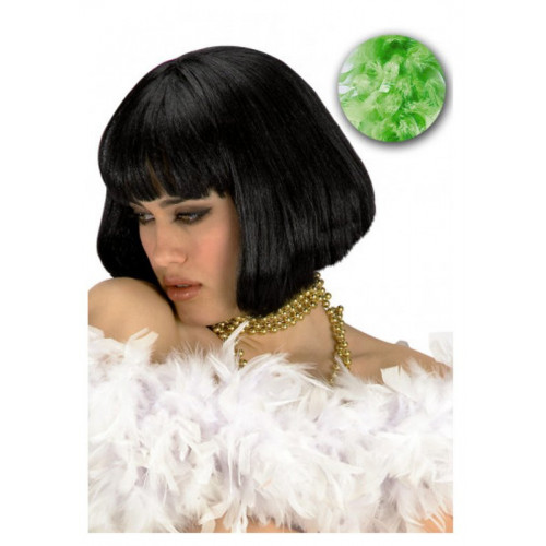 Boa di piume verde l.cm.180 ca. (gr.40 ca.) in...