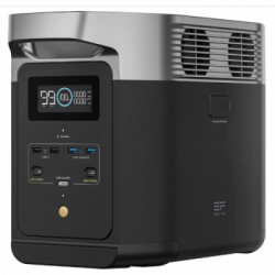 EcoFlow DELTA 2 Generatore Alimentatore mobile, Batteria L, capacità 1240Wh, uscita 1800W, 13 porte, ricarica 1,3 ore