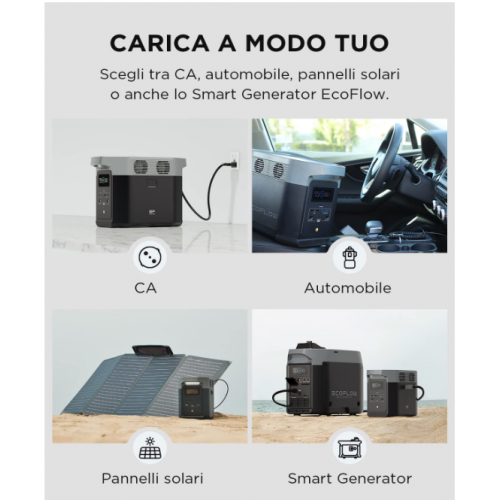 EcoFlow DELTA 2 Generatore Alimentatore mobile,...