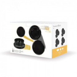 Villa D'Este Home Tivoli 'Gourmet', Servizio Tavola 12 pezzi, Black