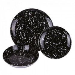 Villa D'Este Home Tivoli 'Taverna Black', Servizio Tavola 18 pezzi