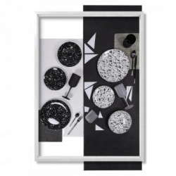 Villa D'Este Home Tivoli 'Taverna Black', Servizio Tavola 18 pezzi