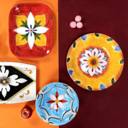 Villa D'Este Home Tivoli 'Infinito Le Isole', Piatto da Portata Rettangolare 37,5x30,5 cm