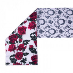 Villa D'Este Home Tivoli 'Rose Baroque', Runner Double Faces 33x178 cm