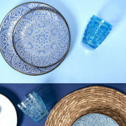 Villa D'Este Home Tivoli 'Imperial Ocean', Set 4 Bicchieri Acqua