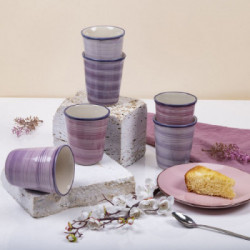 Villa D'Este Home Tivoli 'Baita Provance', Set 6 Bicchieri in Ceramica