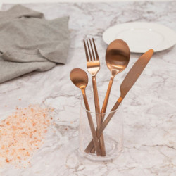 Villa D'Este Home Tivoli 'Stylo', Set Posate 24 Pezzi, Copper Opaco