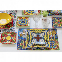 Villa D'Este Home Tivoli 'Preciosa', Set Posate 24 Pezzi, Oro Opaco