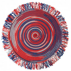 Villa D'Este Home Tivoli 'Santiago', Tovaglietta Tonda con Frange