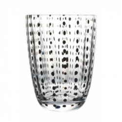 Villa D'Este Home Tivoli 'Kalahari', Set 6 Bicchieri Trasparenti con Decoro