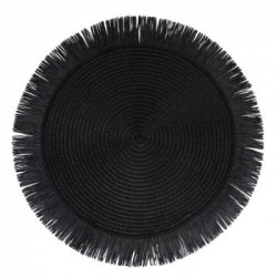 Villa D'Este Home Tivoli 'Shades Of Stone', Set 4 Tovagliette in carta con frange assortite