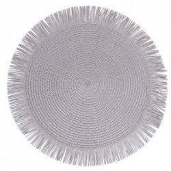 Villa D'Este Home Tivoli 'Shades Of Stone', Set 4 Tovagliette in carta con frange assortite