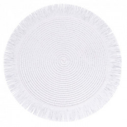 Villa D'Este Home Tivoli 'Shades Of Stone', Set 4 Tovagliette in carta con frange assortite