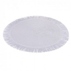 Villa D'Este Home Tivoli 'Shades Of Stone', Set 4 Tovagliette in carta con frange assortite