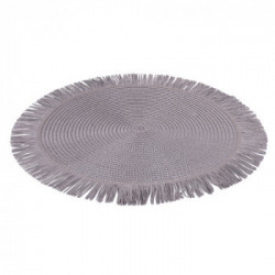 Villa D'Este Home Tivoli 'Shades Of Stone', Set 4 Tovagliette in carta con frange assortite