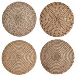 Villa D'Este Home Tivoli 'Chocolate', Set 4 Tovagliette Assortita