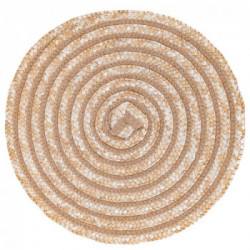 Villa D'Este Home Tivoli 'Spiral Chocolate', Set 6 Tovagliette Tonde Assortite