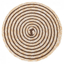 Villa D'Este Home Tivoli 'Spiral Chocolate', Set 6 Tovagliette Tonde Assortite