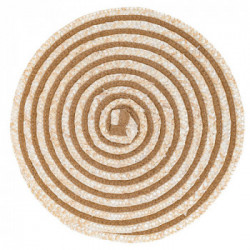 Villa D'Este Home Tivoli 'Spiral Chocolate', Set 6 Tovagliette Tonde Assortite