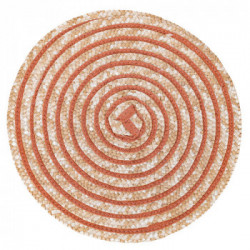 Villa D'Este Home Tivoli 'Spiral Chocolate', Set 6 Tovagliette Tonde Assortite