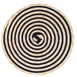 Villa D'Este Home Tivoli 'Spiral Chocolate', Set 6 Tovagliette Tonde Assortite