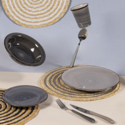 Villa D'Este Home Tivoli 'Spiral Stones', Set 4 Tovagliette Tonde Assortite