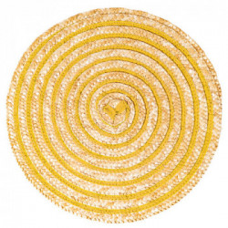 Villa D'Este Home Tivoli 'Spiral Sunset', Set 6 Tovagliette Tonde Assortite