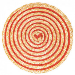 Villa D'Este Home Tivoli 'Spiral Sunset', Set 6 Tovagliette Tonde Assortite