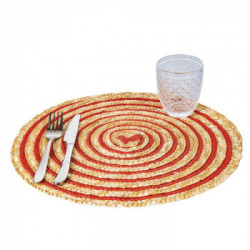 Villa D'Este Home Tivoli 'Spiral Sunset', Set 6 Tovagliette Tonde Assortite