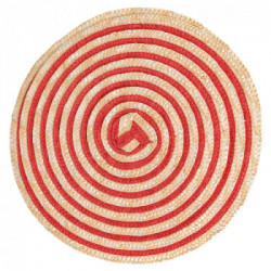 Villa D'Este Home Tivoli 'Spiral Sunset', Set 4 Tovagliette Tonde Assortite