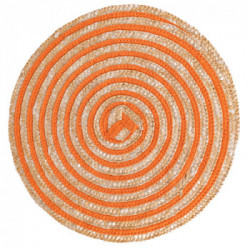 Villa D'Este Home Tivoli 'Spiral Sunset', Set 4 Tovagliette Tonde Assortite